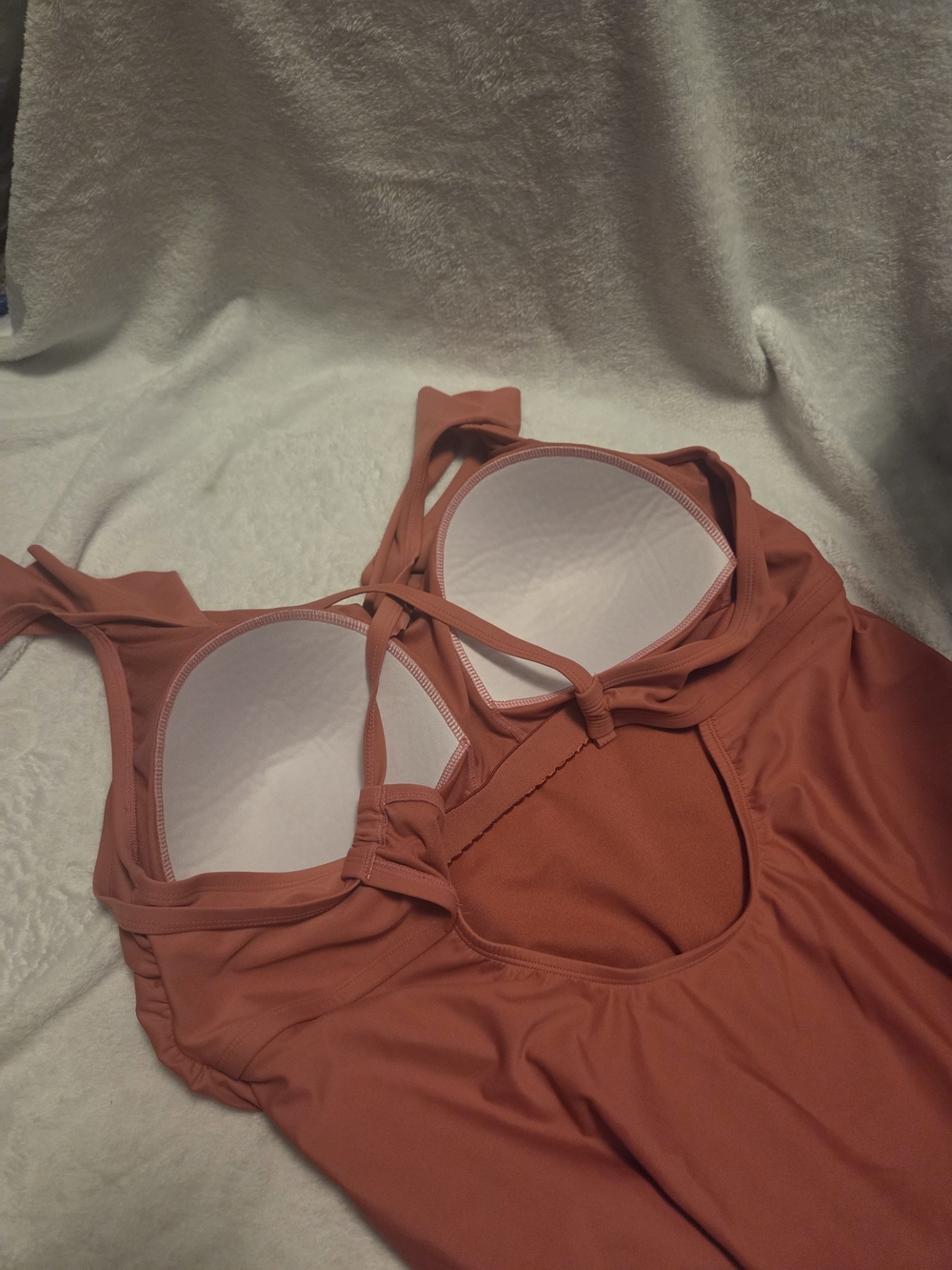 Xhilaration Rust Ruffle V-Neck Cami - Picture 3 of 4